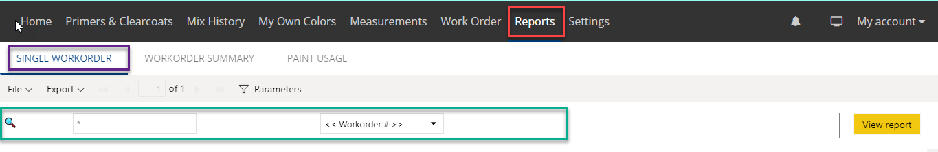 Filtering Workorders