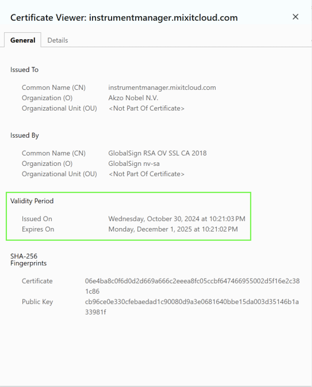 Popup 'Il certificato è valido' in Edge